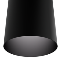 Canoga 6-inch Matte Black 3000K LED Flush Mount Ceiling Light with Metal Shade