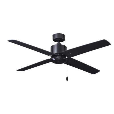 52 Inch Aldea AC Black Indoor Ceiling Fan