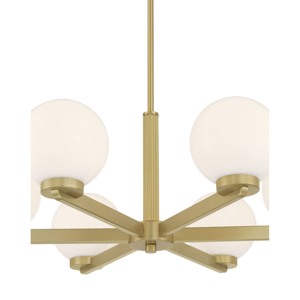 10.5'' Ardeva Vintage Brass 6 Light Chandelier