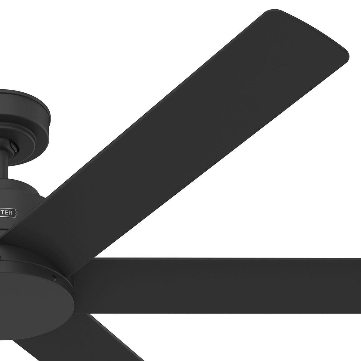 60 inch Kennicott ENERGY STAR® Matte Black Damp Rated Ceiling Fan and Handheld Remote