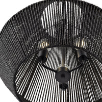 20.75'' Elise Matte Black 3 Light Pendant