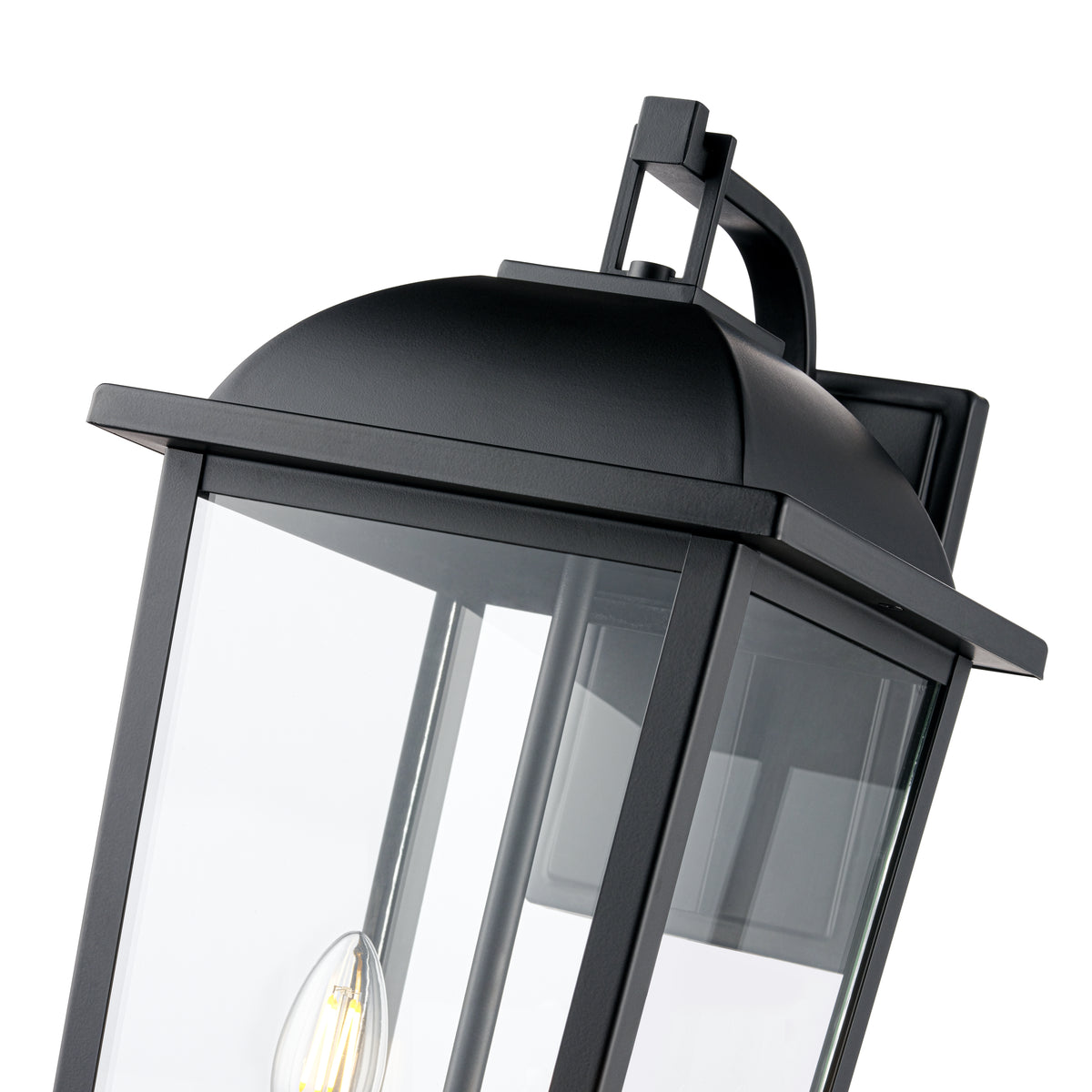 9'' Houston Powder Coated Black 2 Light Lantern