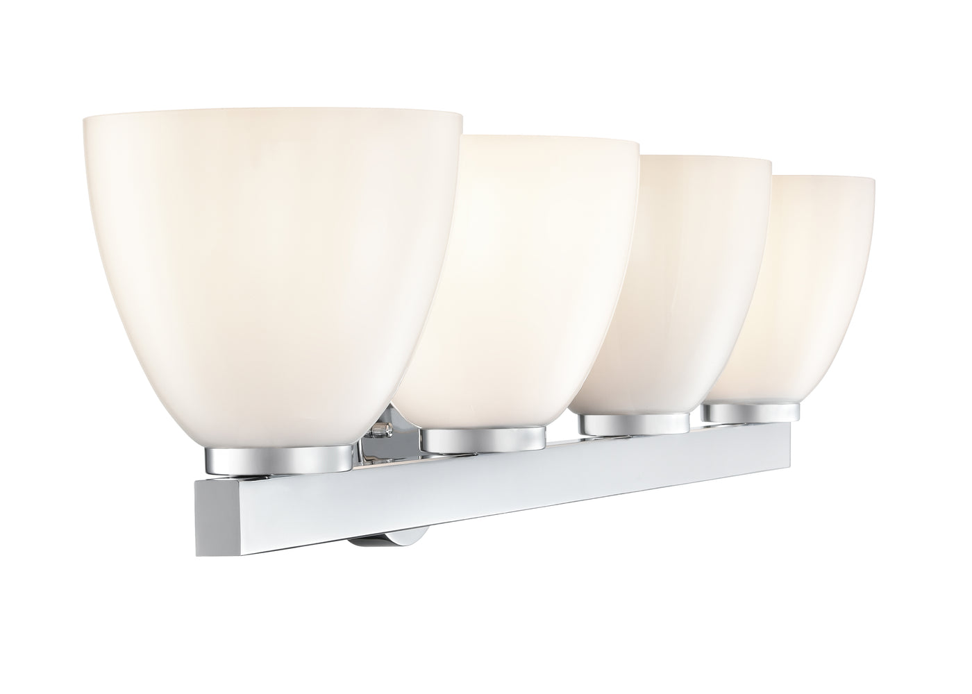 33'' Apria Polished Chrome 4 Light Bath Vanity