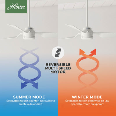 52 inch Cabo Frio Fresh White Damp Rated Ceiling Fan and Wall Control
