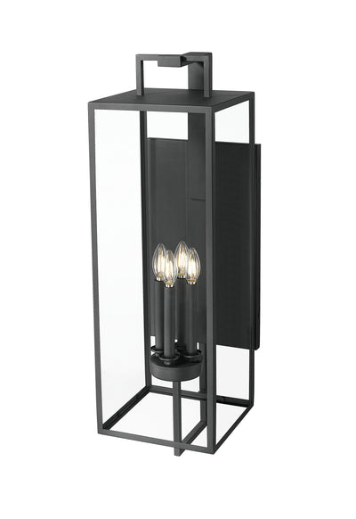10'' Lamont Textured Black 4 Light Wall Sconce
