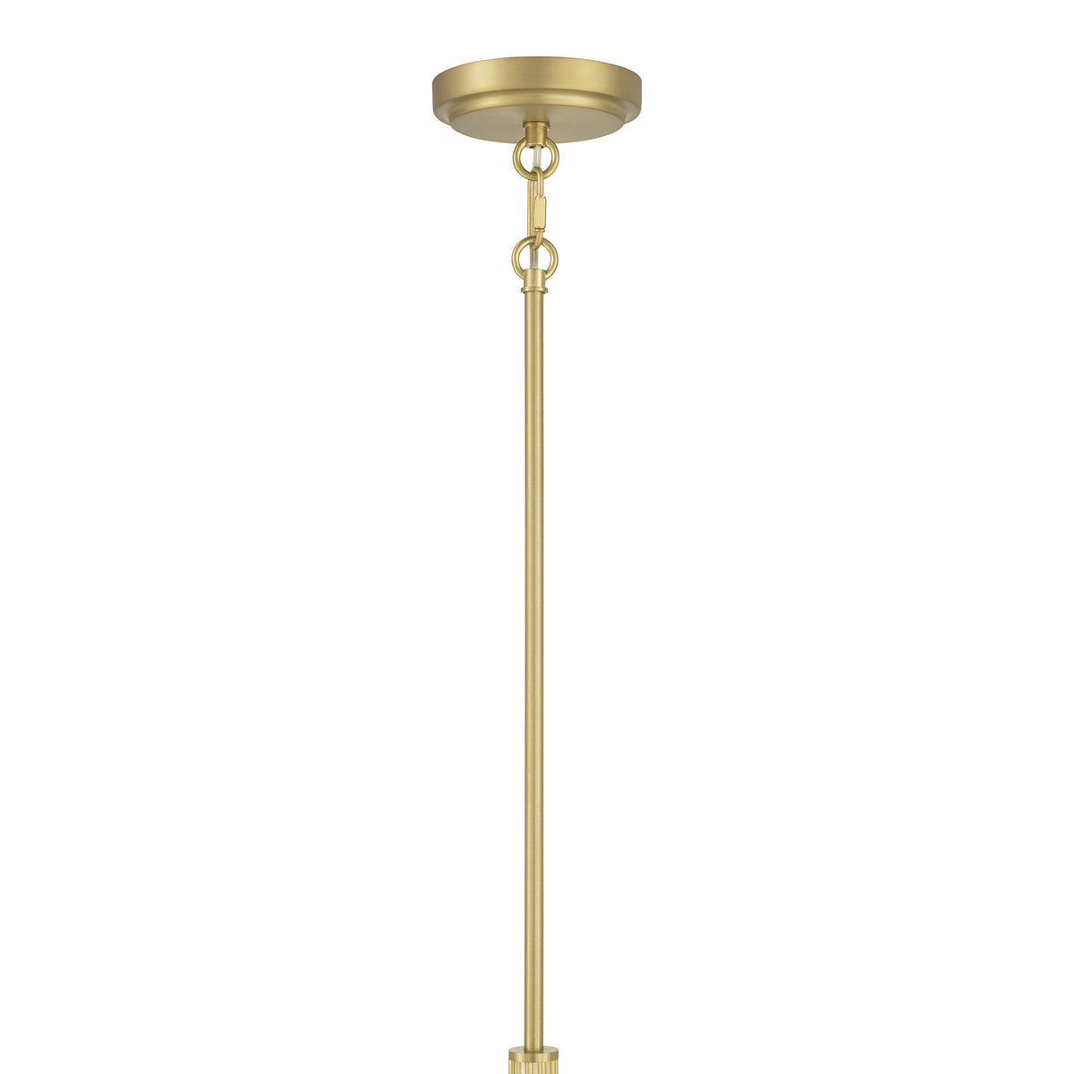 10.5'' Ardeva Vintage Brass 8 Light Chandelier
