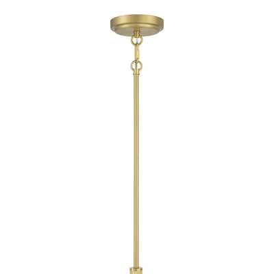 10.5'' Ardeva Vintage Brass 8 Light Chandelier