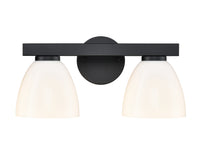 15.75'' Apria Matte Black 2 Light Bath Vanity