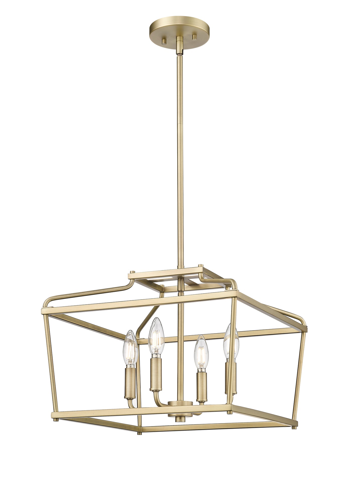 13'' Nellita Vintage Brass 4 Light Pendant