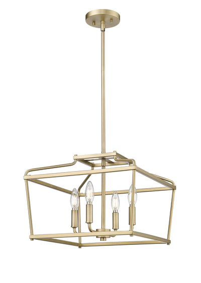 13'' Nellita Vintage Brass 4 Light Pendant