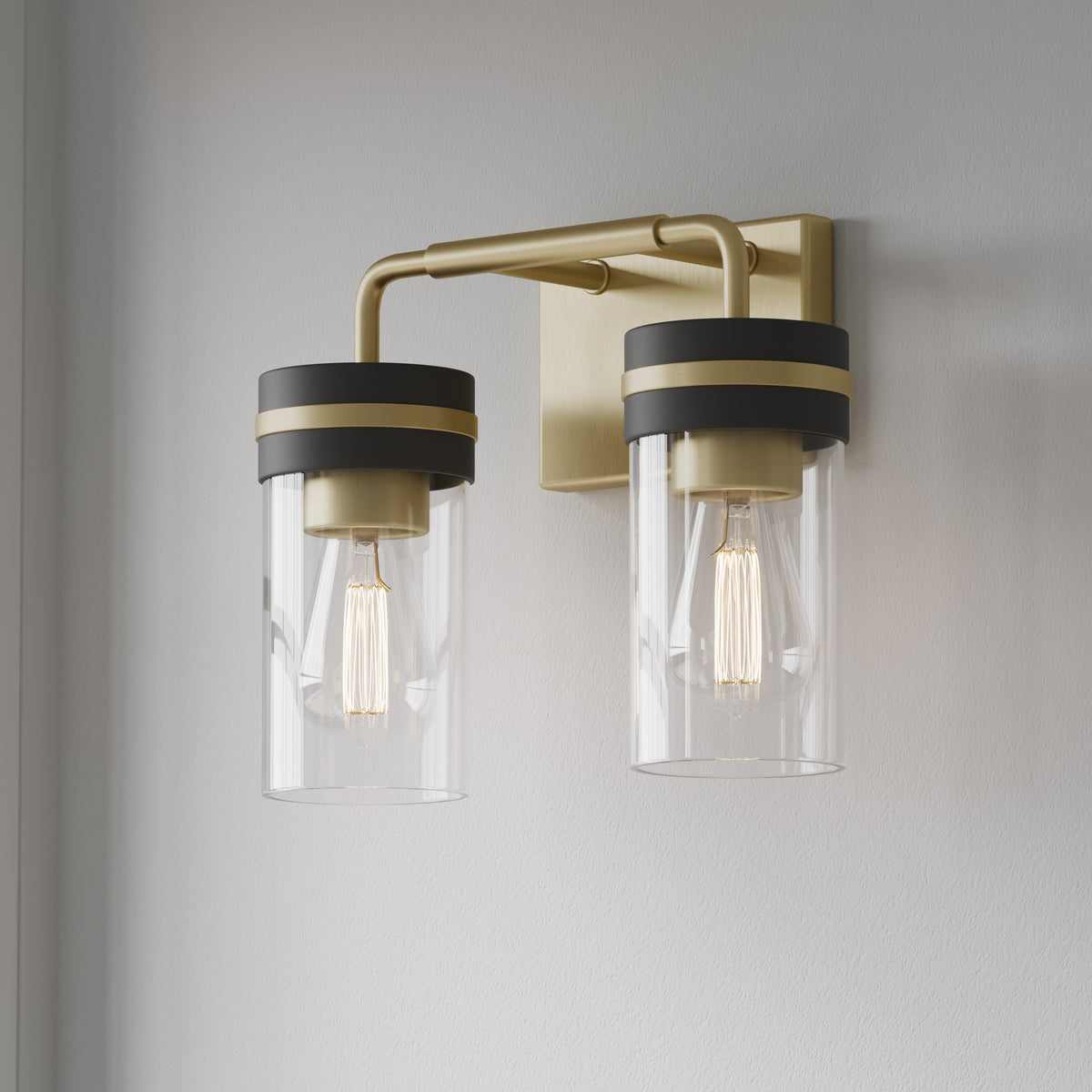 12'' Marbridge Vintage Brass 2 Light Bath Vanity