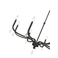 21.75'' Viremont Matte Black 8 Light Chandelier