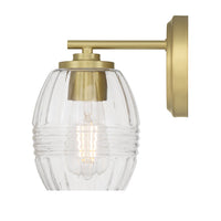 5.25'' Miravelle Vintage Brass 1 Light Wall Sconce