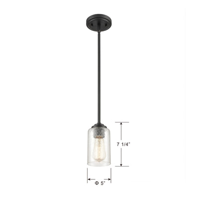 45.5'' Moven Matte Black 1 Light Mini Pendant