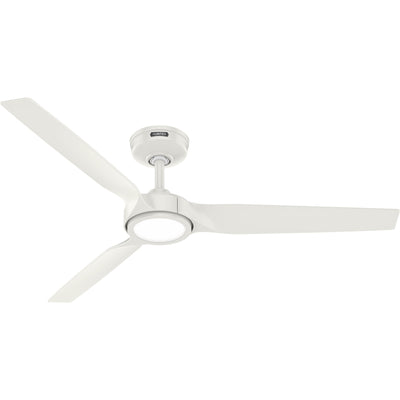 52 inch Zentech Wi-Fi ENERGY STAR® Fresh White Damp Rated LED Ceiling Fan with Remote