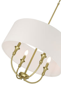 24'' Mairbourne Vintage Brass 4 Light Pendant