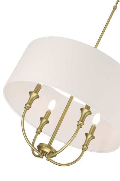 24'' Mairbourne Vintage Brass 4 Light Pendant
