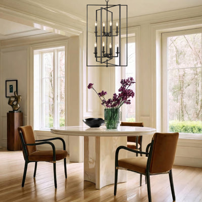 36'' Nellis Matte Black 8 Light Pendant