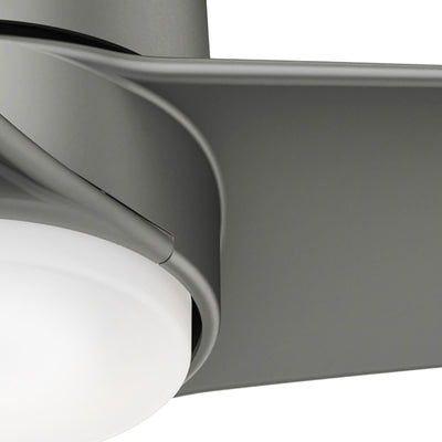 54 inch Havoc Matte Silver WeatherMax Indoor / Outdoor Ceiling Fan with LED Light Kit and Wall Control