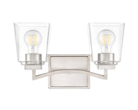 14'' Avenna Brushed Nickel 2 Light Bath Vanity