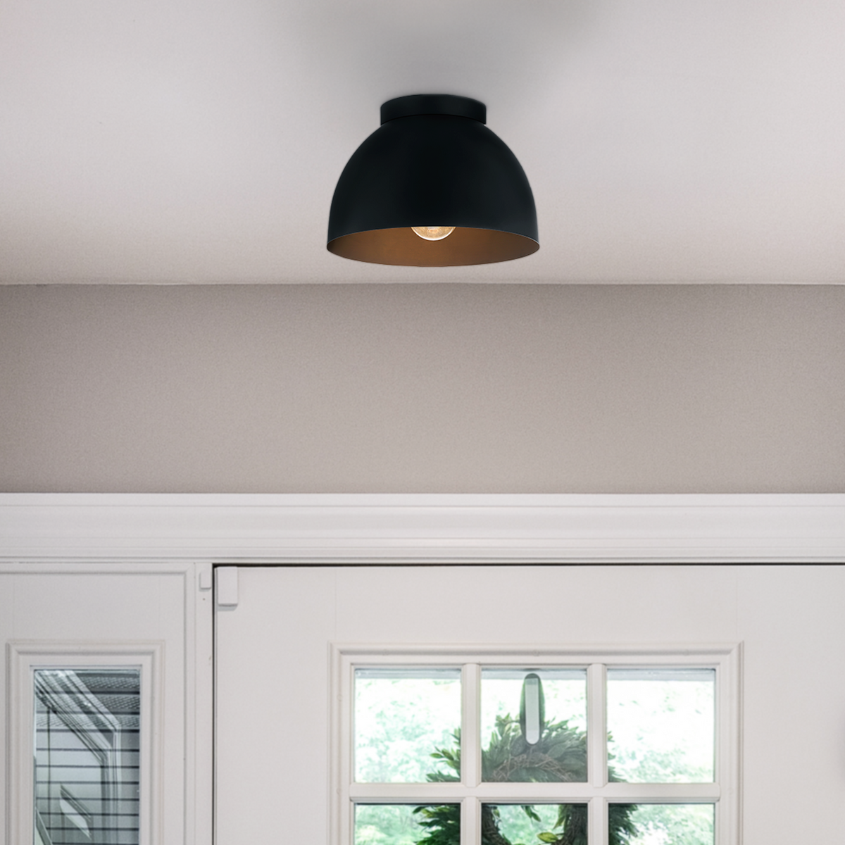 Gatz 6-inch 1-light Alturas Gold Pendant with Clear Fluted Glass