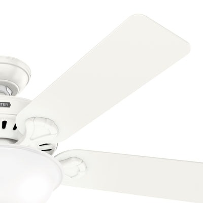 52 inch Pro's Best ENERGY STAR® Fresh White Ceiling Fan with LED Light Kit and Pull Chain