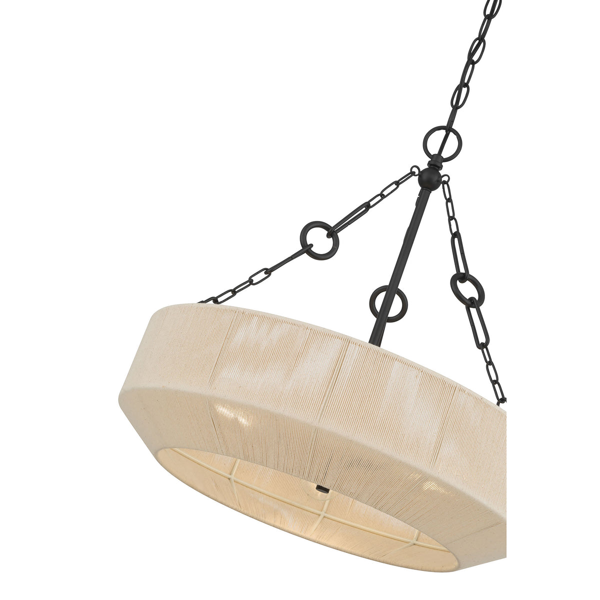 21.5'' Tresselle Matte Black 3 Light Pendant