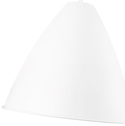 13'' Kayman Matte White 1 Light Pendant
