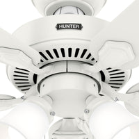 44 inch Swanson ENERGY STAR® Fresh White Ceiling Fan with LED Light Kit and Pull Chain