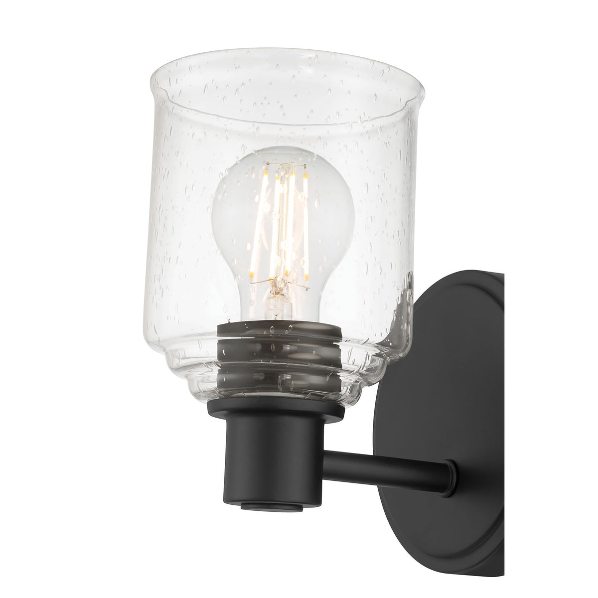 5'' Vessair Matte Black 1 Light Wall Sconce