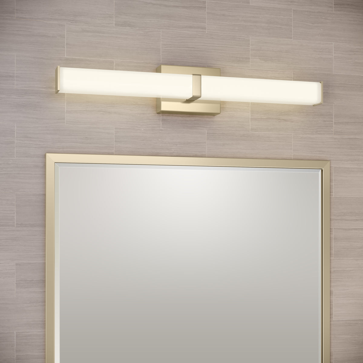 24'' Tron Modern Gold  Vanity Light