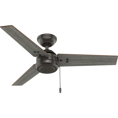 44 inch Cassius Noble Bronze Damp Rated Ceiling Fan and Pull Chain