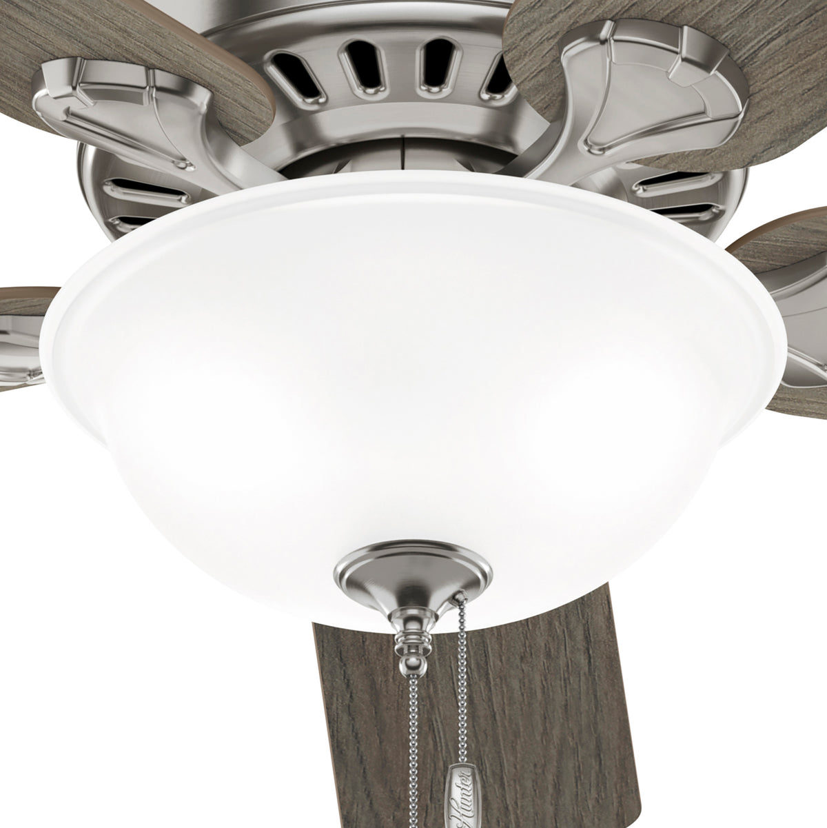 52 inch Pro's Best ENERGY STAR® Brushed Nickel Ceiling Fan with LED Light Kit and Pull Chain