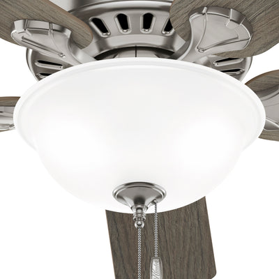 52 inch Pro's Best ENERGY STAR® Brushed Nickel Ceiling Fan with LED Light Kit and Pull Chain