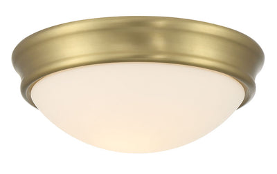 4'' Baumann Vintage Brass 1 Light Flush Mount
