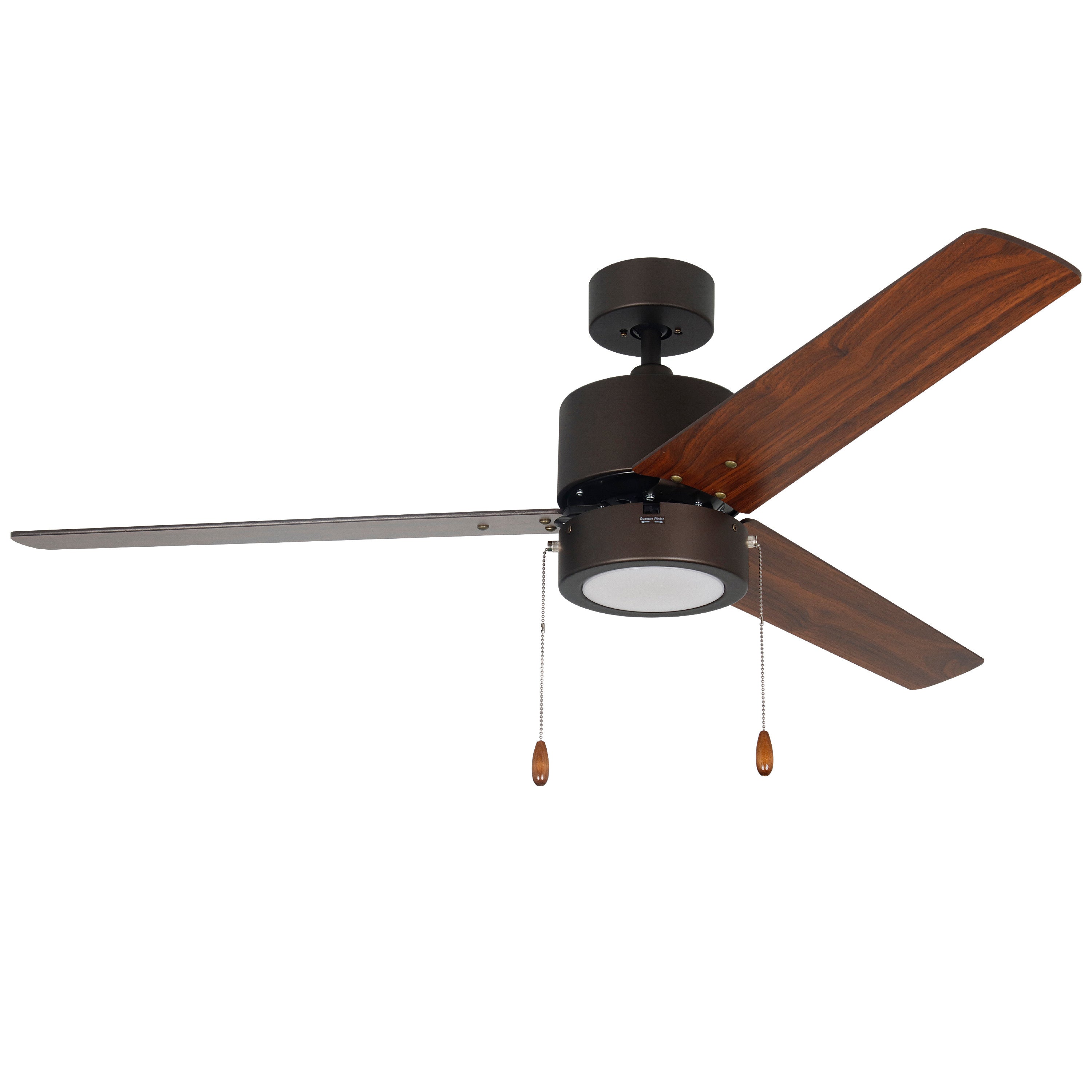52 Inch Aldea III AC Oil Rubbed Bronze Indoor Ceiling Fan 3-Blade Reversible