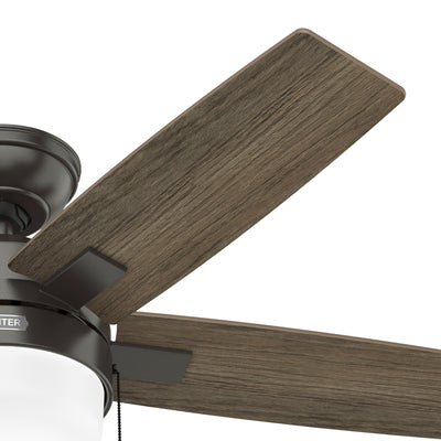 44 inch Anisten Noble Bronze Ceiling Fan with LED Light Kit and Pull Chain