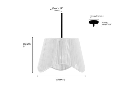 9'' Tulara Vintage Brass 1 Light Pendant