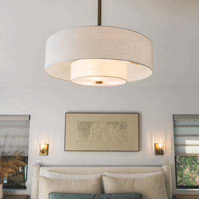 30 inch Brookside Luxe Gold Ceiling Fan with LED Light Kit and Handheld Remote