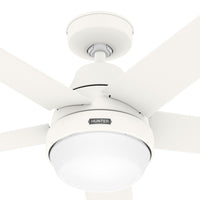 60 inch Aerodyne Wi-Fi ENERGY STAR® Matte White Ceiling Fan with LED Light Kit and Handheld Remote