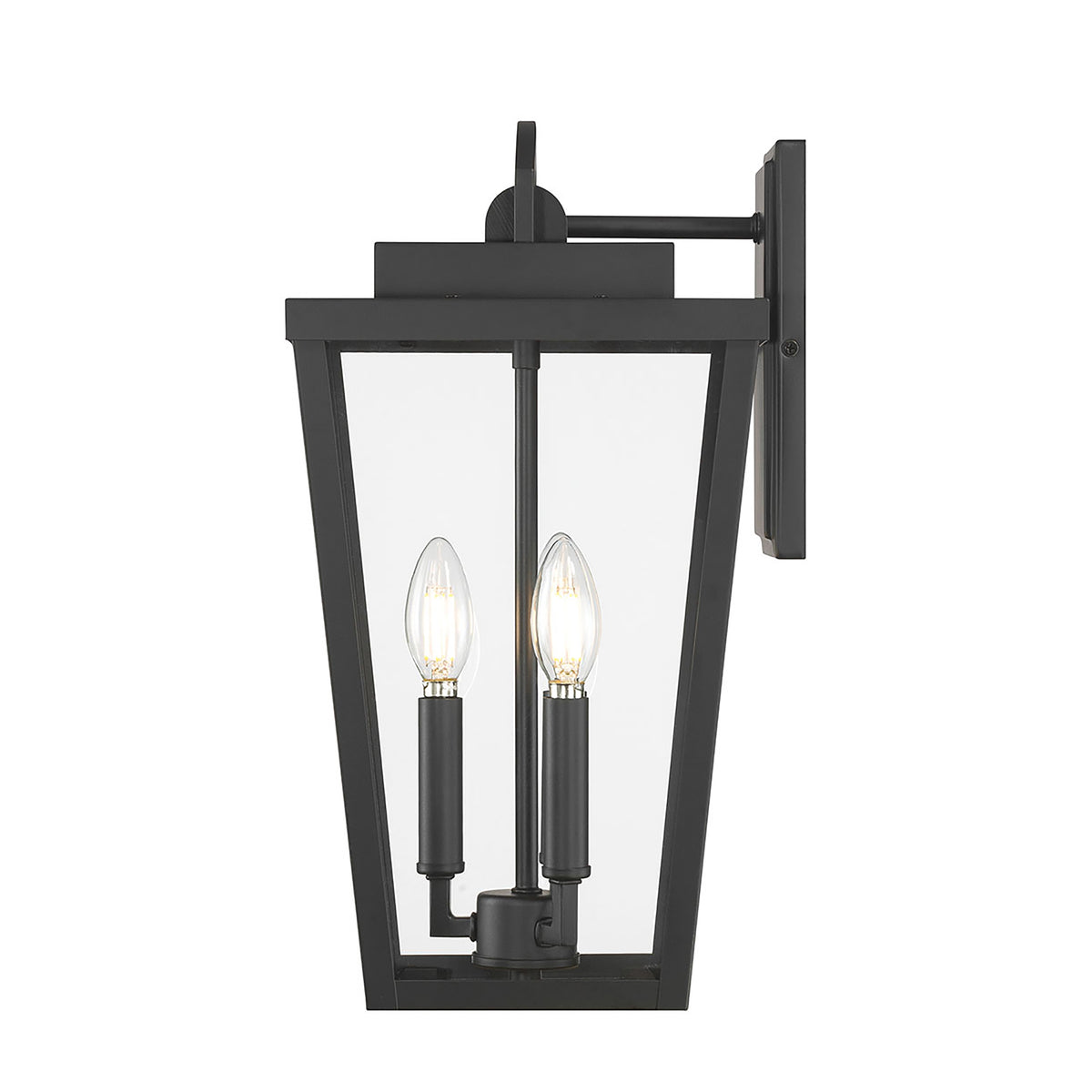 9'' Brenwick Powder Coated Black 3 Light Lantern