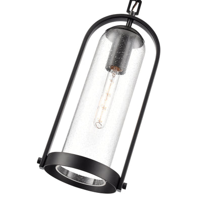 20'' Luxio Powder Coated Black 1 Light Hanging Lantern