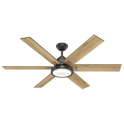 60 inch Warrant ENERGY STAR® Noble Bronze Ceiling Fan with LED Light Kit and Wall Control