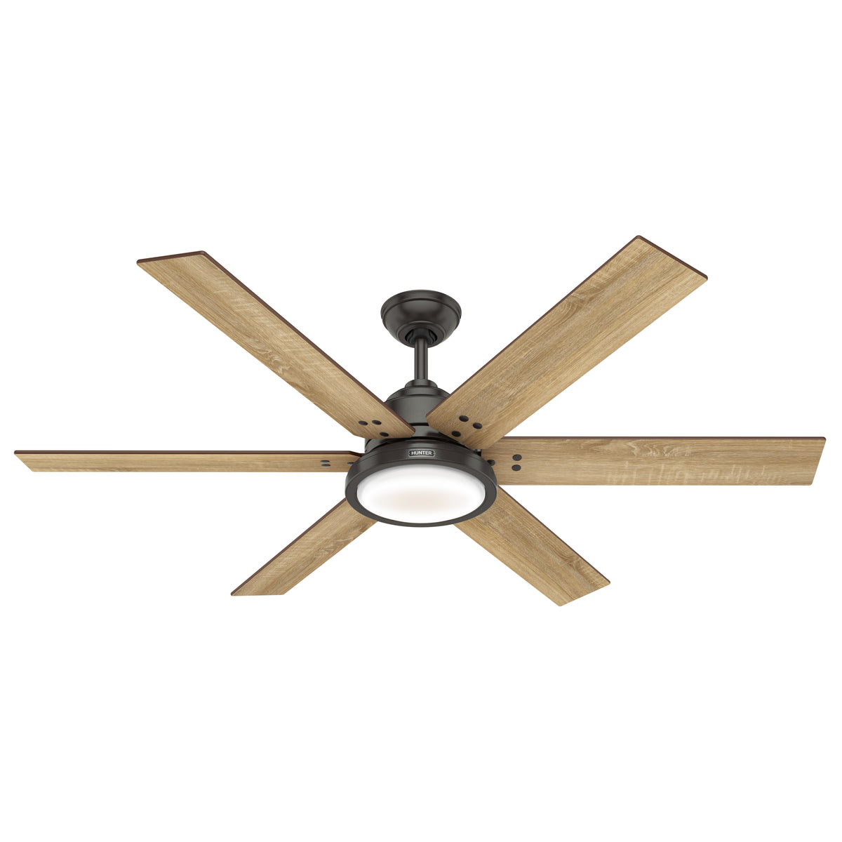 60 inch Warrant ENERGY STAR® Noble Bronze Ceiling Fan with LED Light Kit and Wall Control