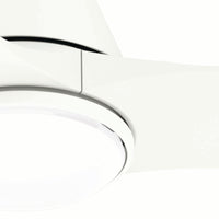 60 inch Aeronaut Wi-Fi ENERGY STAR® Matte White Damp Rated Ceiling Fan with LED Light Kit and Remote