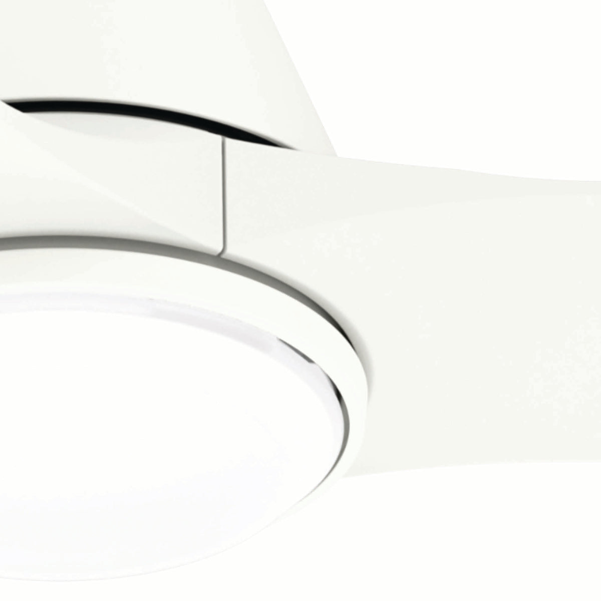 60 inch Aeronaut Wi-Fi ENERGY STAR® Matte White Damp Rated Ceiling Fan with LED Light Kit and Remote