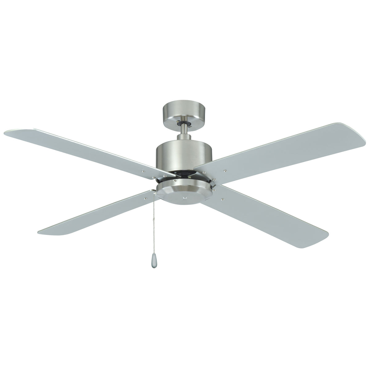 52 Inch Aldea AC Brushed Nickel Indoor Ceiling Fan 4-Blade