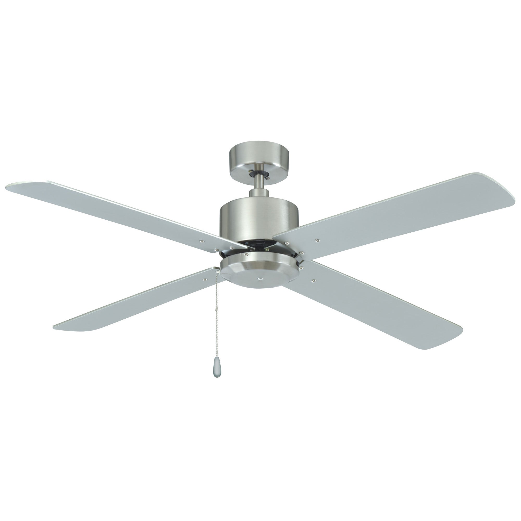 52 Inch Aldea AC Brushed Nickel Indoor Ceiling Fan 4-Blade