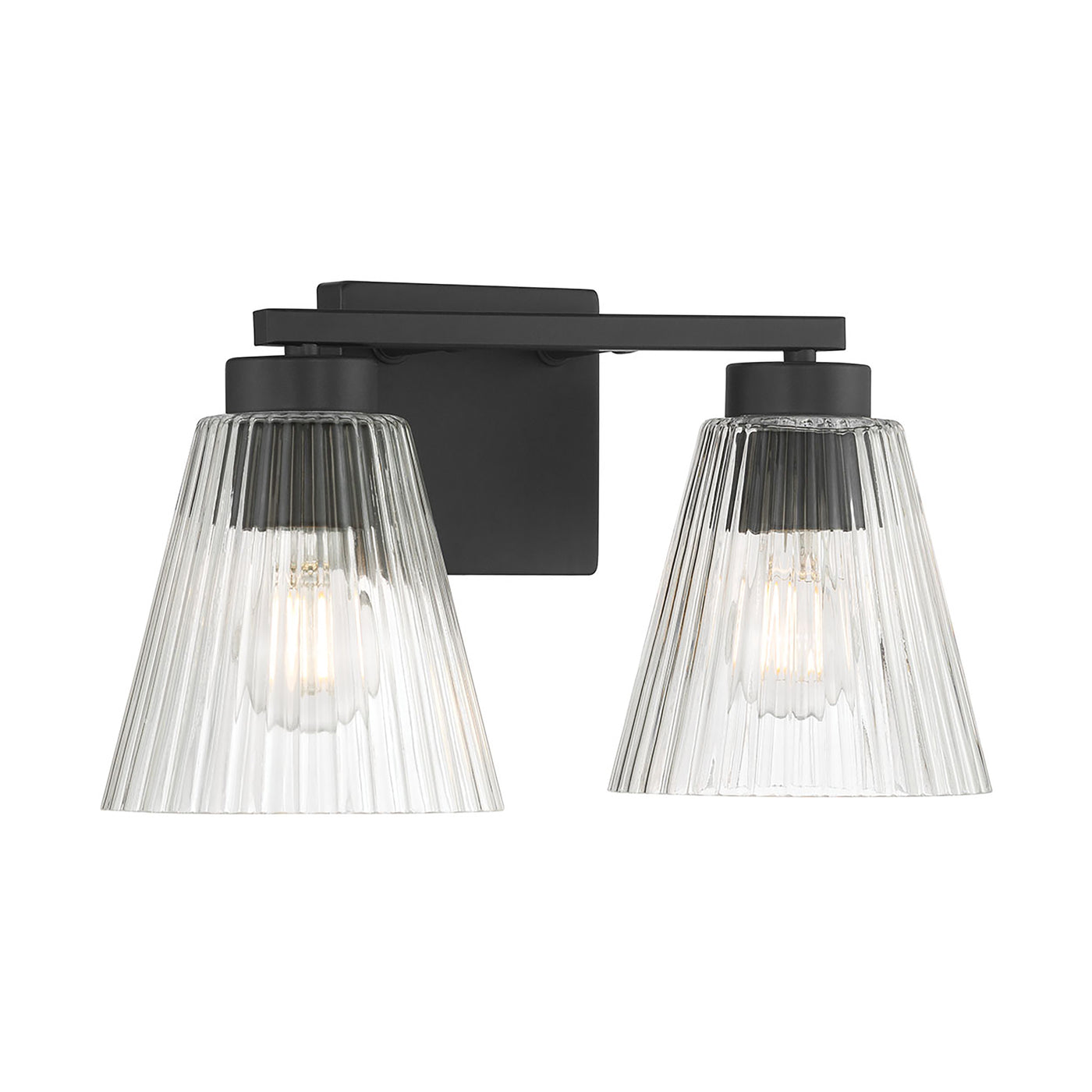 13.75'' Riville Matte Black 2 Light Bath Vanity