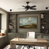 42 inch Builder Elite Matte Black Ceiling Fan and Pull Chain